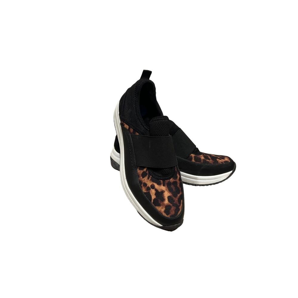 Anne Klein Leopard Print Sneakers, Size 7.5, KB236 - Picture 2 of 6